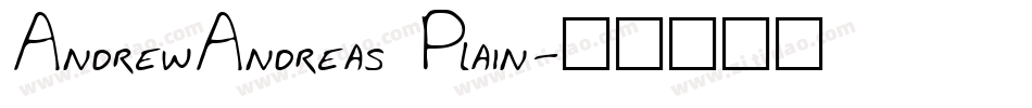 AndrewAndreas Plain字体转换